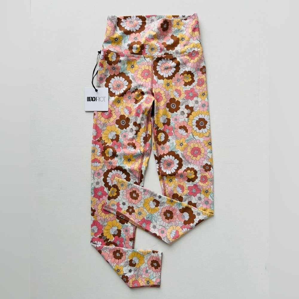 BEACH RIOT Piper Leggings - Autumn Floral, Size Small